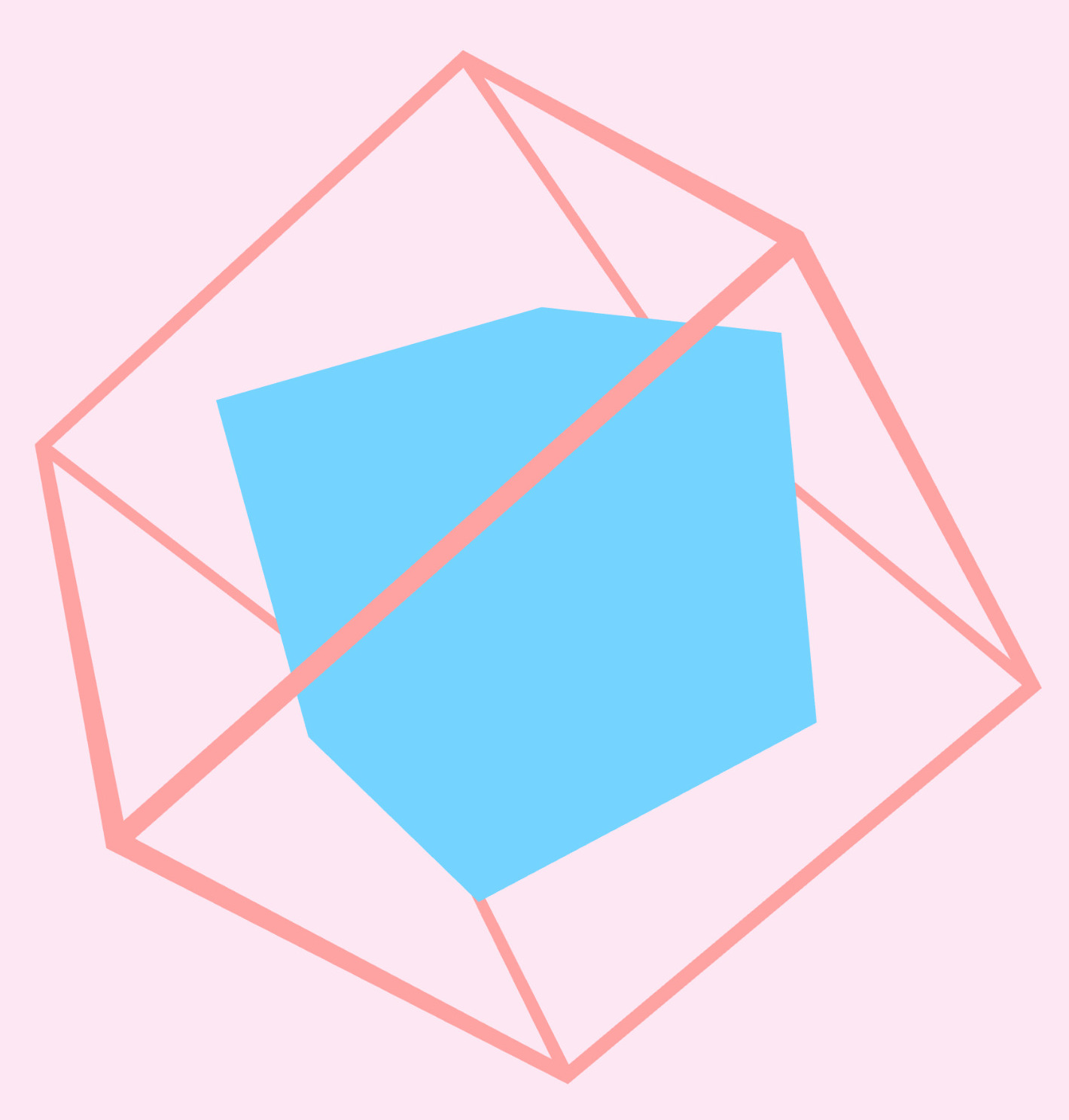 cube within cube wireframe